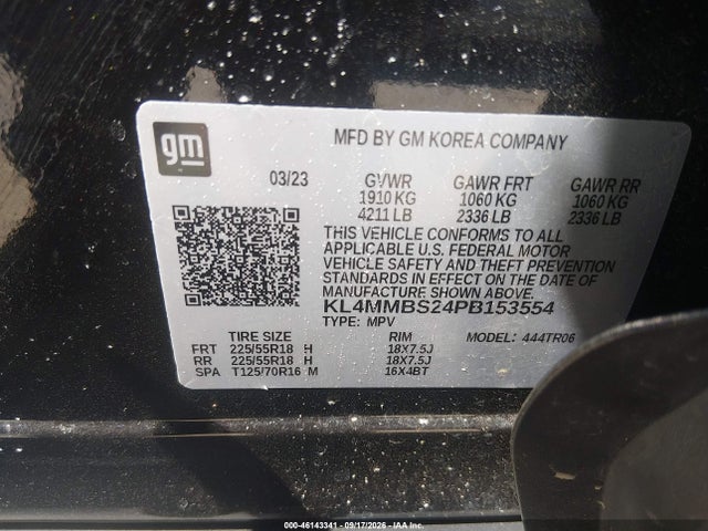 Aukcja sprzedaży 2023 Buick Encore Gx Preferred Fwd, vin: KL4MMBS24PB153554, numer aukcji: 46143341