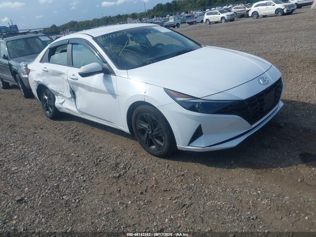 46143352 :رقم المزاد ، KMHLM4AJ7MU008218 vin ، 2021 Hyundai Elantra Hybrid Blue مزاد بيع