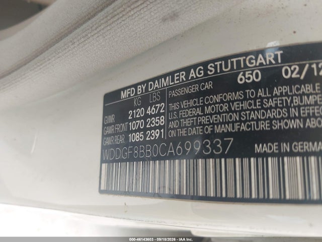 Aukcja sprzedaży 2012 Mercedes-benz C 300 Sport 4matic, vin: WDDGF8BB0CA699337, numer aukcji: 46143603