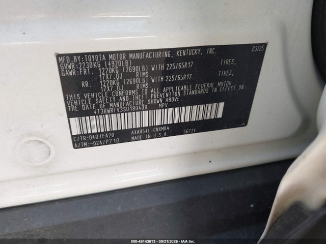 Продажа на аукционе авто 2025 Toyota Rav4 Hybrid Xle, vin: 4T3RWRFV3SU180408, номер лота: 46143613