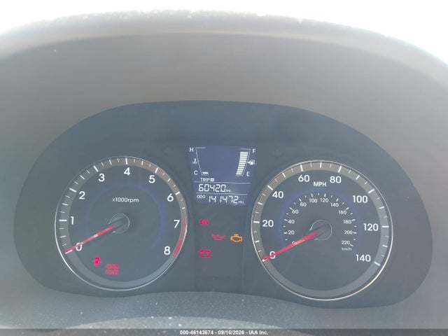 2012 Hyundai Accent Gls მანქანა იყიდება აუქციონზე, vin: KMHCT4AE4CU258438, აუქციონის ნომერი: 46143674