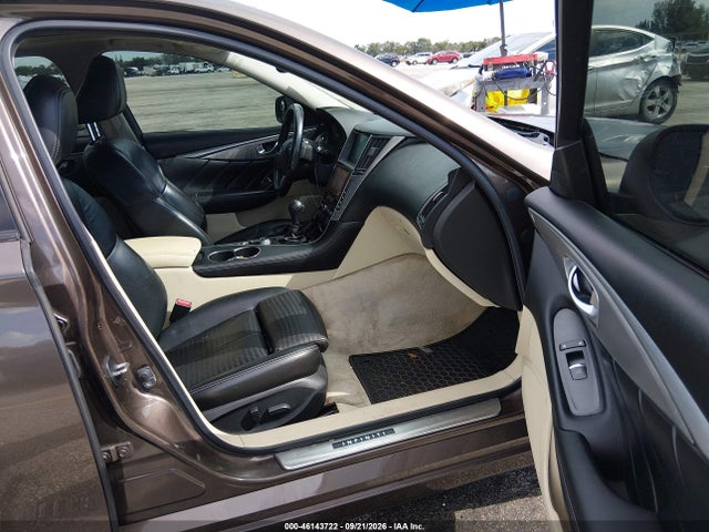 2014 Infiniti Q50 Premium მანქანა იყიდება აუქციონზე, vin: JN1BV7AP3EM679196, აუქციონის ნომერი: 46143722