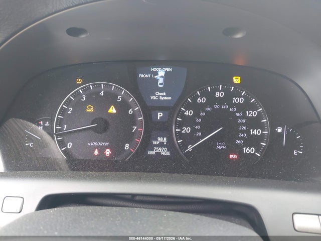 Aukcja sprzedaży 2009 Lexus Ls 460, vin: JTHCL46F195002989, numer aukcji: 46144000
