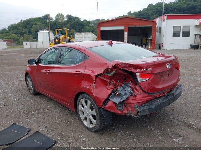 2012 Hyundai Elantra Limited (ulsan Plant) მანქანა იყიდება აუქციონზე, vin: KMHDH4AE6CU501186, აუქციონის ნომერი: 46144203