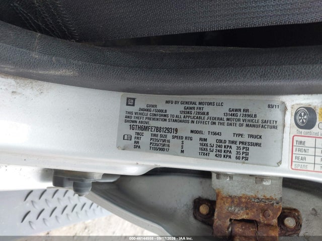 Продажа на аукционе авто 2011 Gmc Canyon Sle1, vin: 1GTH6MFE7B8129319, номер лота: 46144558