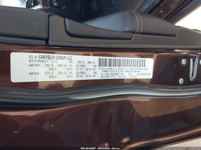 Jeep Grand Cherokee Summit 2014 1C4RJFJM6EC389077 Image 9