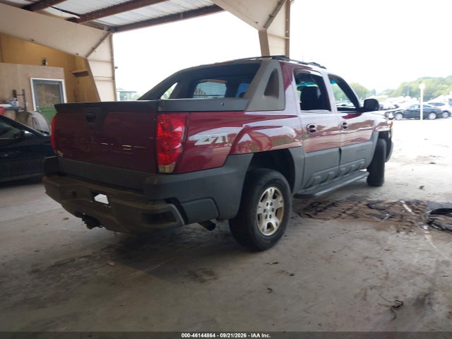 46144864 :رقم المزاد ، 3GNEK12T24G186713 vin ، 2004 Chevrolet Avalanche 1500 مزاد بيع