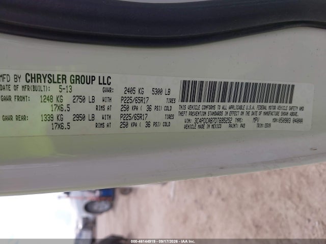 Aukcja sprzedaży 2013 Dodge Journey American Value Pkg, vin: 3C4PDCAB7DT695252, numer aukcji: 46144919