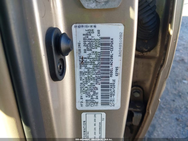Продажа на аукционе авто 2002 Toyota Camry Xle, vin: 4T1BE32K22U536823, номер лота: 46144923