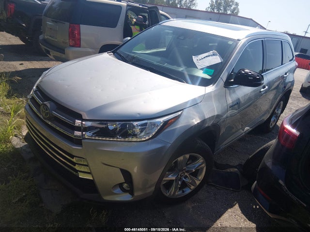 2019 Toyota Highlander Hybrid Limited მანქანა იყიდება აუქციონზე, vin: 5TDDGRFH9KS056145, აუქციონის ნომერი: 46145051