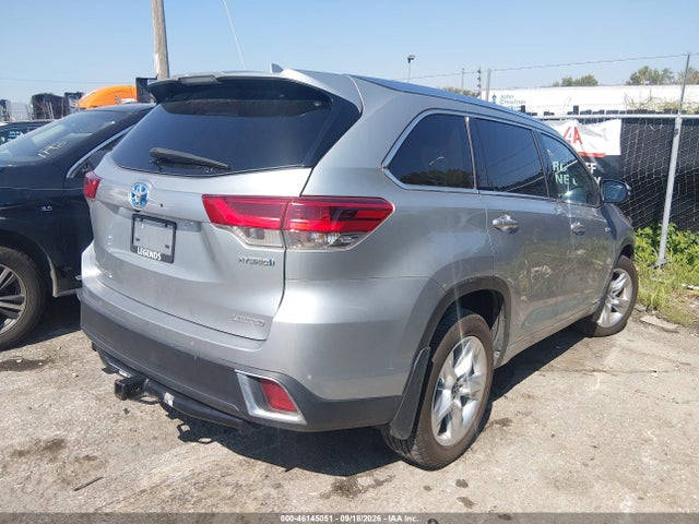 2019 Toyota Highlander Hybrid Limited მანქანა იყიდება აუქციონზე, vin: 5TDDGRFH9KS056145, აუქციონის ნომერი: 46145051
