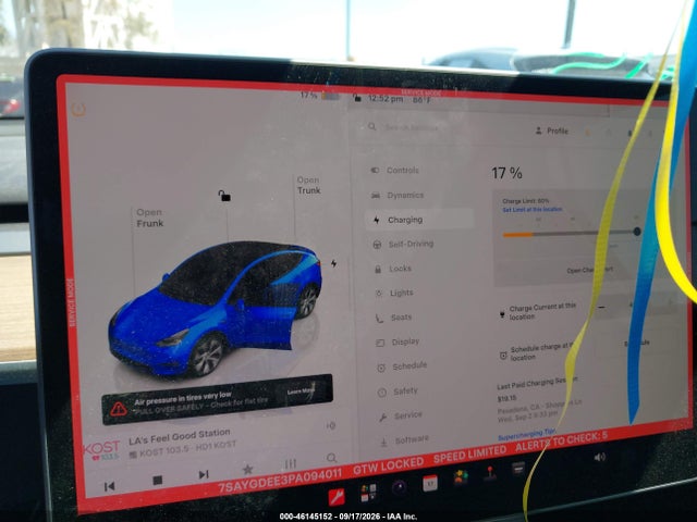 7SAYGDEE3PA094011 Tesla Model Y Awd/long Range Dual Motor All-wheel Drive