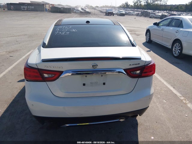 Продажа на аукционе авто 2016 Nissan Maxima 3.5 Platinum, vin: 1N4AA6AP8GC399383, номер лота: 46145406