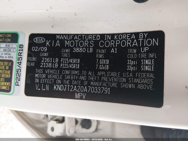 Продаж на аукціоні авто 2010 Kia Soul !, vin: KNDJT2A20A7033791, номер лоту: 46145683