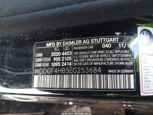WDDGF4HB5EG253684 Mercedes-Benz C 250 Sport