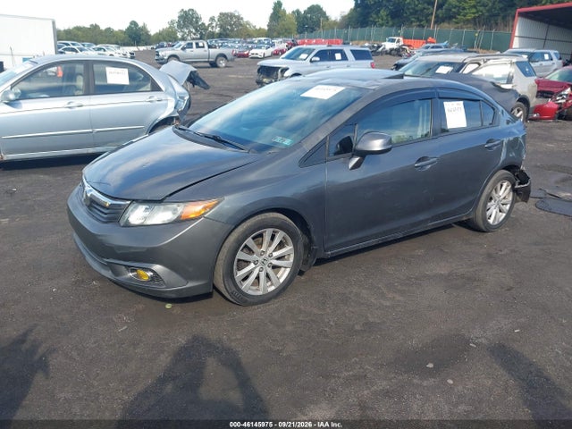 46145975 :رقم المزاد ، 2HGFB2F93CH547853 vin ، 2012 Honda Civic Ex-l مزاد بيع