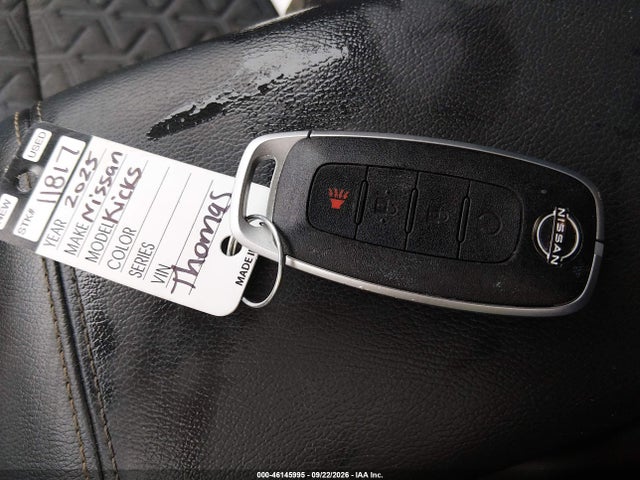 46145995 :رقم المزاد ، 3N8AP6CB3SL313103 vin ، 2025 Nissan Kicks Sv Intelligent Awd مزاد بيع
