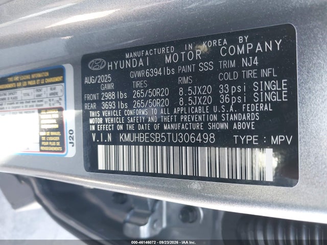 Genesis Gv80 2.5t Advanced Awd 2026 KMUHBESB5TU306498 Image 9