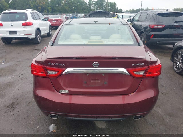 46146184 :رقم المزاد ، 1N4AA6AP2GC390503 vin ، 2016 Nissan Maxima 3.5 Platinum مزاد بيع