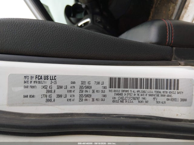 Dodge Durango R/t 2015 1C4SDJCT1FC766707 Image 9