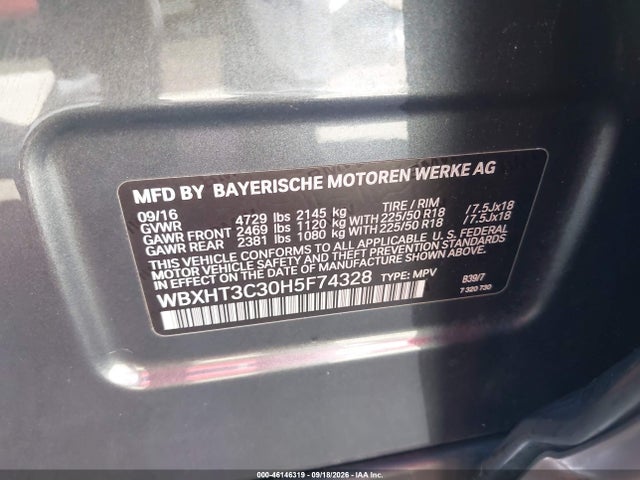 WBXHT3C30H5F74328 BMW X1 Xdrive28i