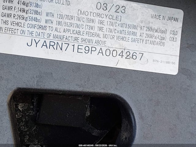Yamaha MT09 2023 JYARN71E9PA004267 Image 10