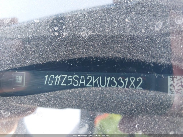2019 Chevrolet Impala Lt მანქანა იყიდება აუქციონზე, vin: 1G11Z5SA2KU133182, აუქციონის ნომერი: 46146427