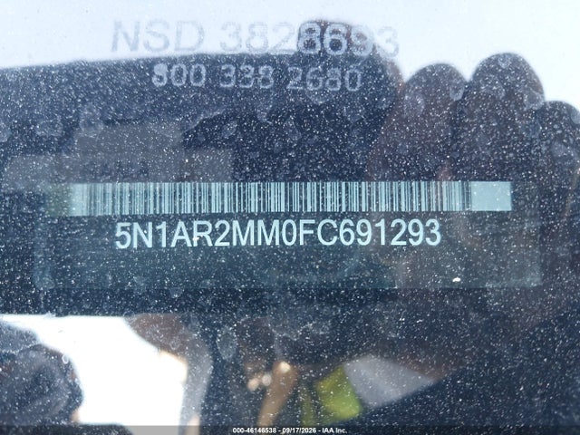 Продажа на аукционе авто 2015 Nissan Pathfinder S, vin: 5N1AR2MM0FC691293, номер лота: 46146538