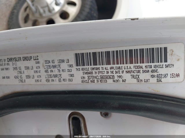 Aukcja sprzedaży 2011 Ram Ram 3500 Laramie, vin: 3D73Y4CL5BG583639, numer aukcji: 46146587