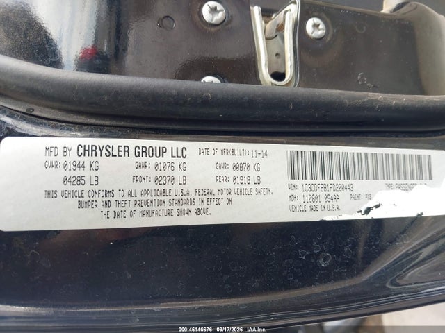 46146676 :رقم المزاد ، 1C3CDFBB1FD200443 vin ، 2015 Dodge Dart Sxt مزاد بيع