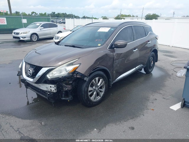 46146677 :رقم المزاد ، 5N1AZ2MH2FN214968 vin ، 2015 Nissan Murano Sv مزاد بيع