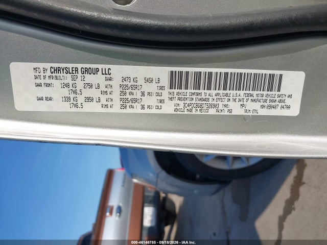 Aukcja sprzedaży 2013 Dodge Journey Sxt, vin: 3C4PDCBG8DT526903, numer aukcji: 46146785