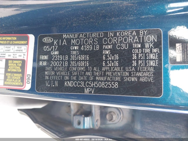 KIA NIRO EX 2017 KNDCC3LC5H5082558 Image 9