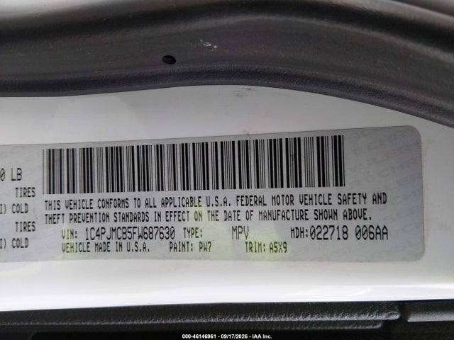 Jeep Cherokee Latitude 2015 1C4PJMCB5FW687630 Image 9