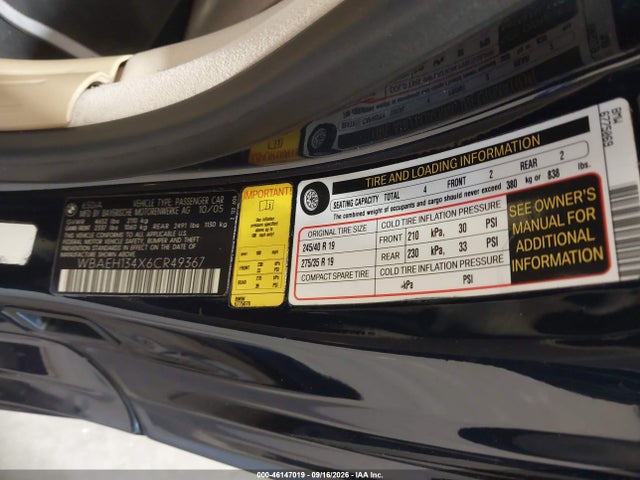 Продаж на аукціоні авто 2006 Bmw 650i, vin: WBAEH134X6CR49367, номер лоту: 46147019