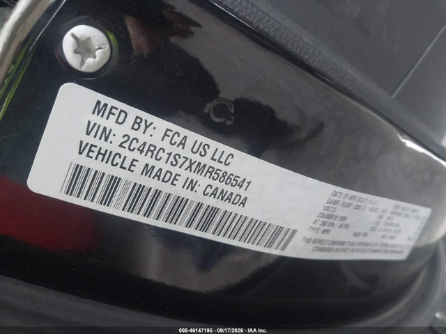 Продажа на аукционе авто 2021 Chrysler Pacifica Hybrid Limited, vin: 2C4RC1S7XMR586541, номер лота: 46147195