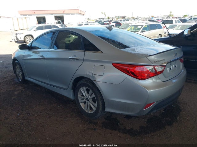 2014 Hyundai Sonata Gls მანქანა იყიდება აუქციონზე, vin: 5NPEB4AC2EH908170, აუქციონის ნომერი: 46147513