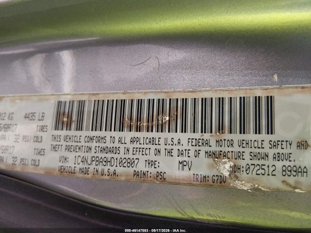 Aukcja sprzedaży 2017 Jeep Patriot Sport Se Fwd, vin: 1C4NJPBA9HD102807, numer aukcji: 46147593