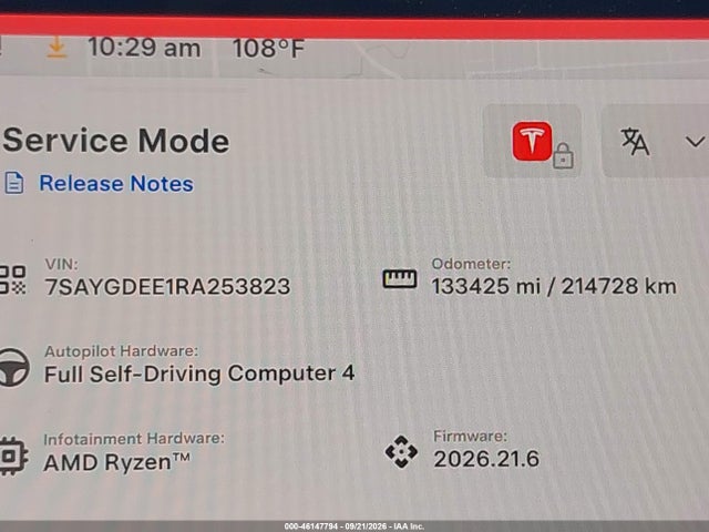 7SAYGDEE1RA253823 Tesla Model Y Long Range Dual Motor All-wheel Drive