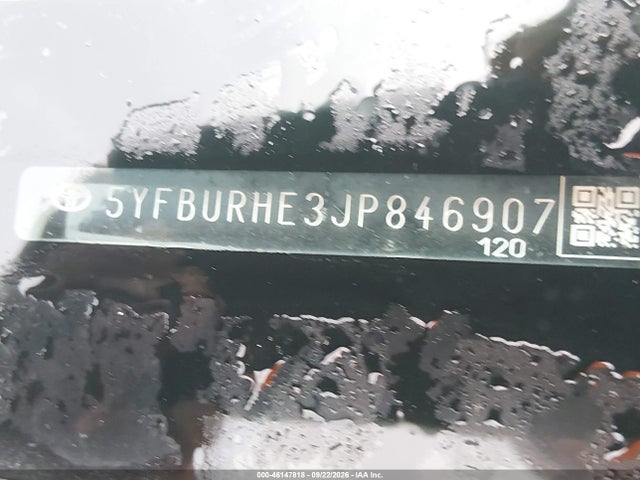 Продажа на аукционе авто 2018 Toyota Corolla Le, vin: 5YFBURHE3JP846907, номер лота: 46147818