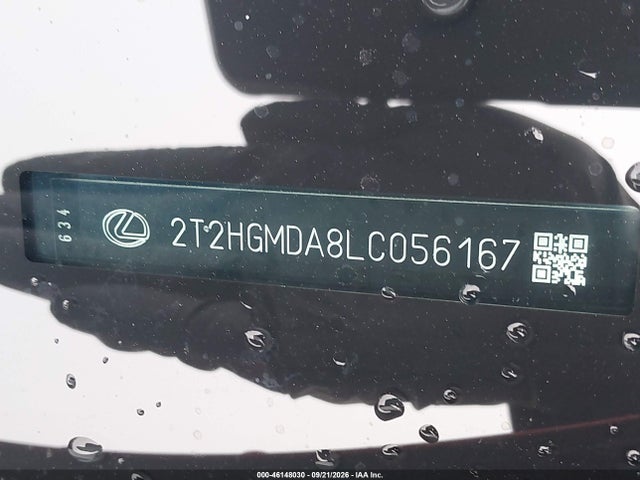 Aukcja sprzedaży 2020 Lexus Rx 450h, vin: 2T2HGMDA8LC056167, numer aukcji: 46148030