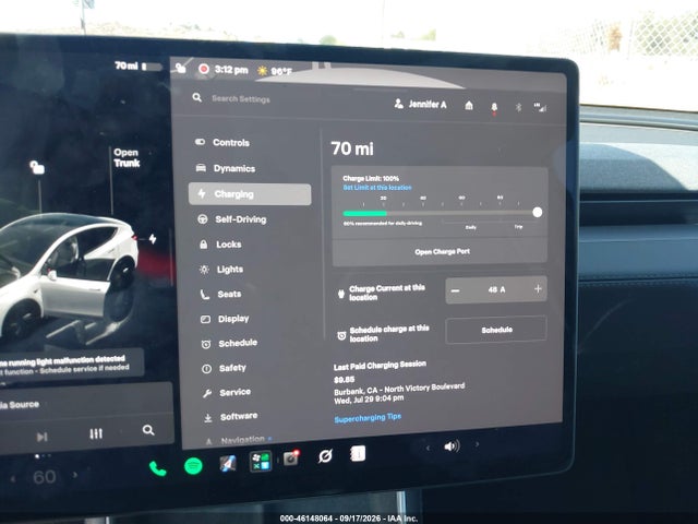 2026 Tesla Model Y Premium Rear-wheel Drive/rear-wheel Drive მანქანა იყიდება აუქციონზე, vin: 7SAYGDED7TF525762, აუქციონის ნომერი: 46148064