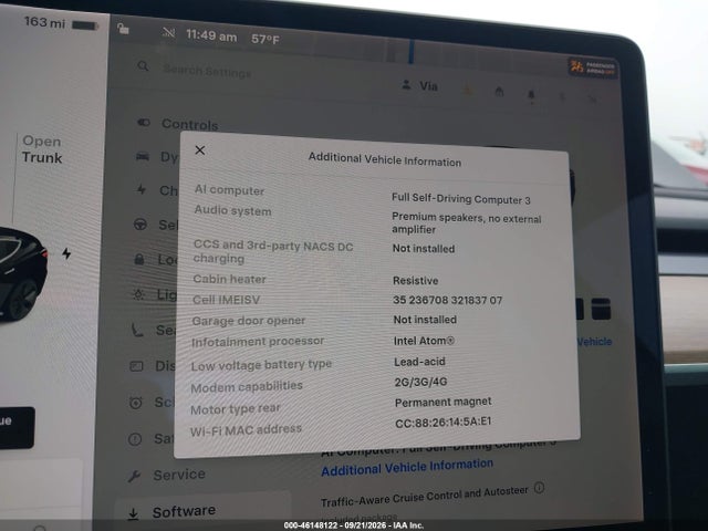 Продаж на аукціоні авто 2019 Tesla Model 3 Long Range/mid Range/standard Range/standard Range Plus, vin: 5YJ3E1EA7KF395854, номер лоту: 46148122