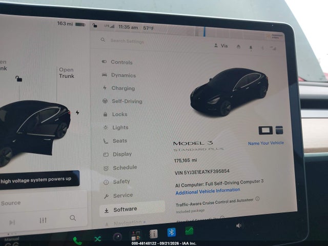 Продаж на аукціоні авто 2019 Tesla Model 3 Long Range/mid Range/standard Range/standard Range Plus, vin: 5YJ3E1EA7KF395854, номер лоту: 46148122