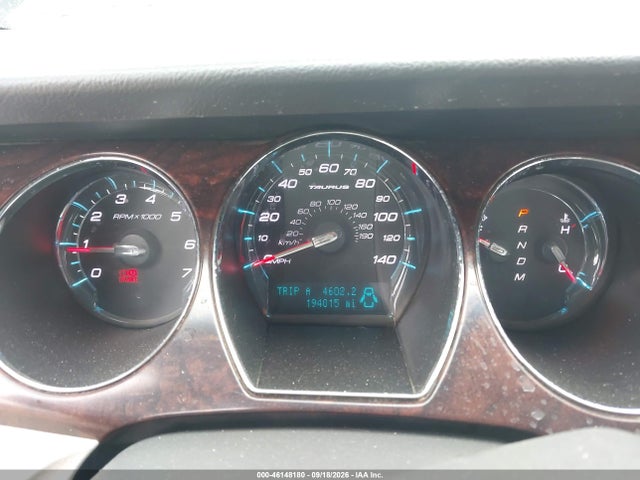 46148180 :رقم المزاد ، 1FAHP2HW9AG165837 vin ، 2010 Ford Taurus Sel مزاد بيع