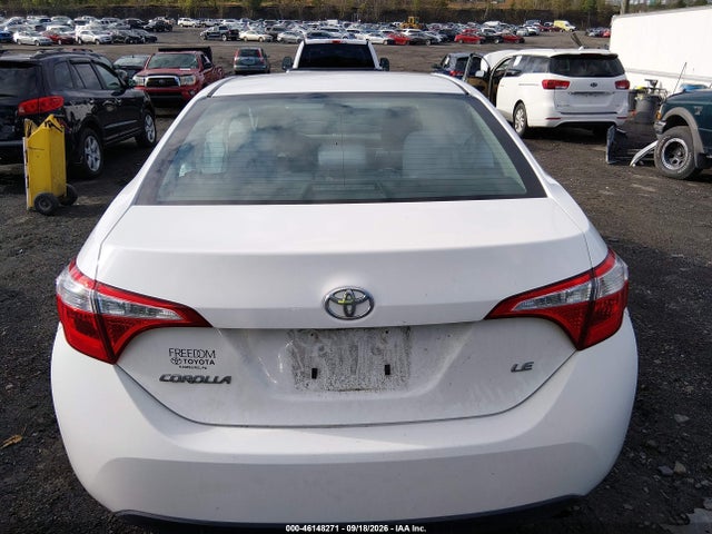 Продаж на аукціоні авто 2016 Toyota Corolla Le, vin: 2T1BURHE7GC684322, номер лоту: 46148271