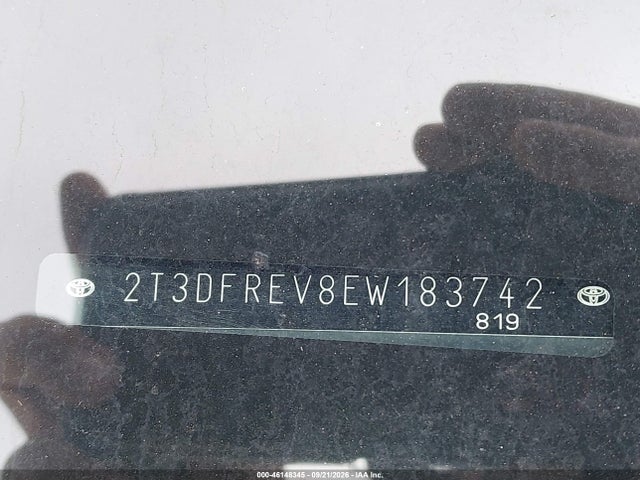 46148345 :رقم المزاد ، 2T3DFREV8EW183742 vin ، 2014 Toyota Rav4 Limited مزاد بيع