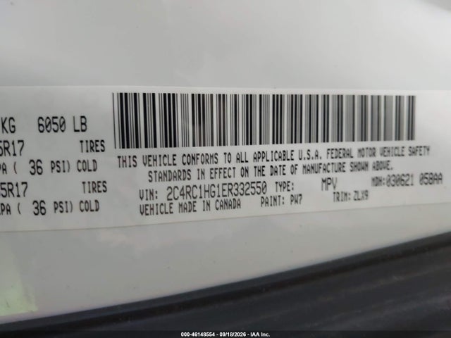 Продажа на аукционе авто 2014 Chrysler Town & Country S, vin: 2C4RC1HG1ER332550, номер лота: 46148554