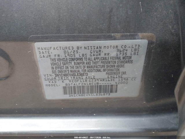 Nissan Versa 1.6 Sv 2025 3N1CN8EV4SL836873 Image 9