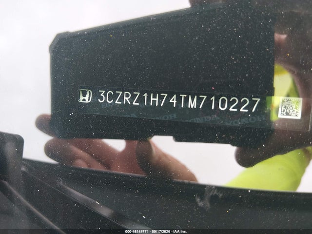 46148771 :رقم المزاد ، 3CZRZ1H74TM710227 vin ، 2026 Honda Hr-v 2wd Ex-l مزاد بيع